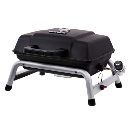 Char-Broil 1-Burner Portable Propane Gas Grill, Black for Outdoor Summer Barbecues - Easy to Use and Portable - Perfect 
