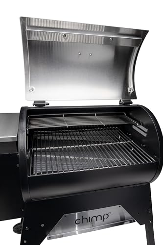  GRILLA Chimp Pellet Grill - Wifi Connectivity & Portable Design for Outdoor Grilling, Tailgating & BBQ
| GRILLA Chimp P
