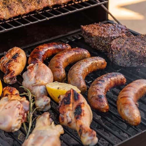 Barrel Charcoal Grill with Offset Smoker for Outdoor Backyard Patio Parties